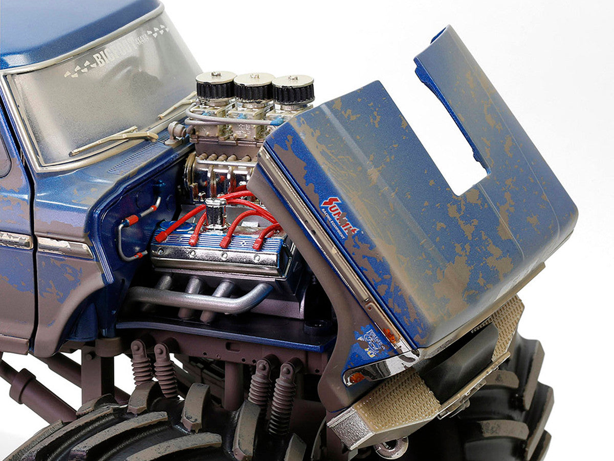 1974 Ford F-250 Monster Truck with 66-Inch Tires Blue "Bigfoot 