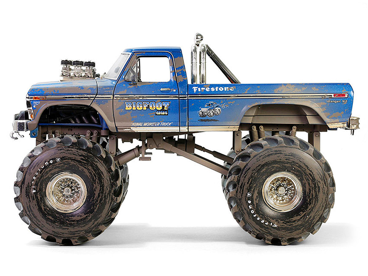 1974 Ford F-250 Monster Truck with 66-Inch Tires Blue "Bigfoot 