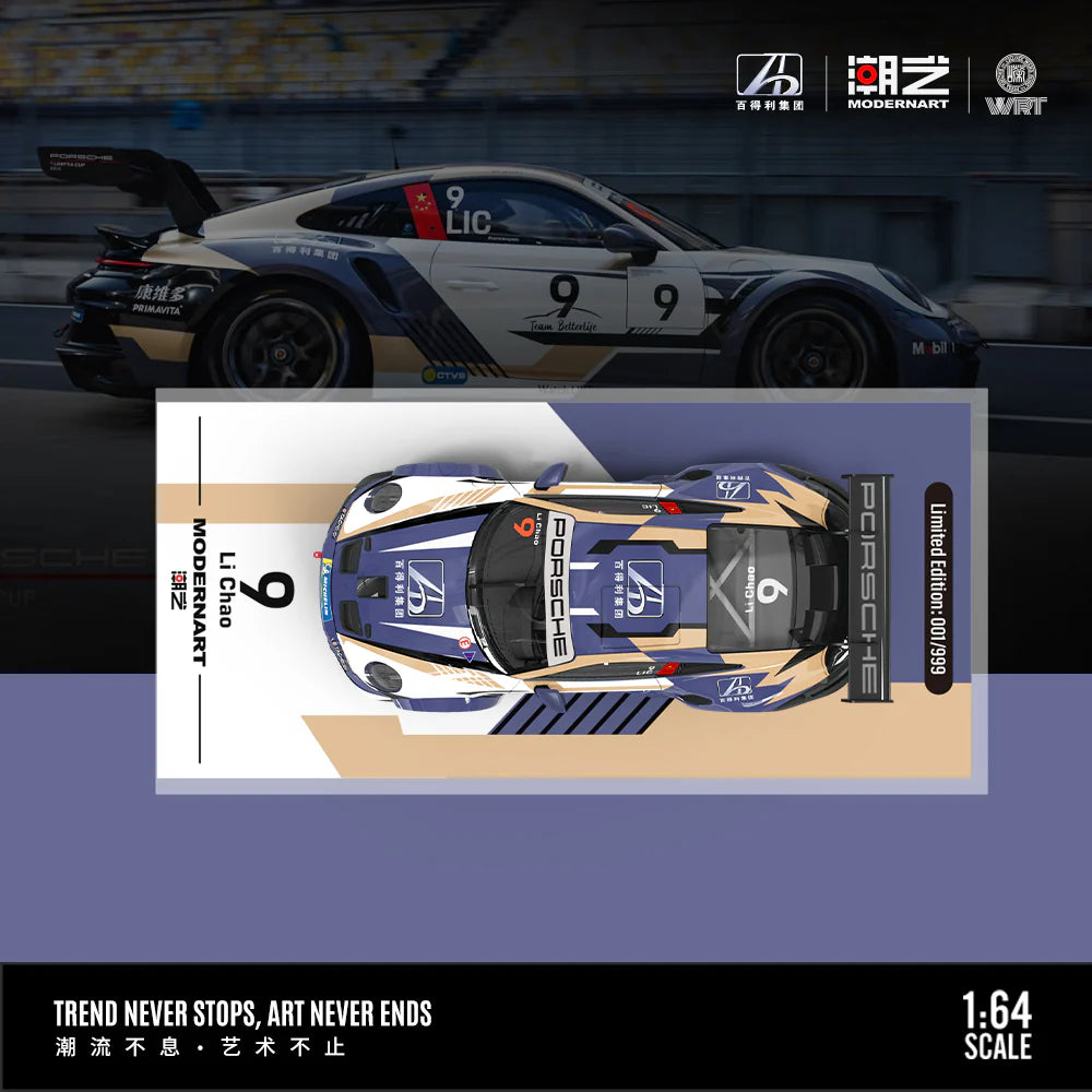 ModernArt 1:64- Porsche 911 GT3 Cup (992) Team BetterLife 