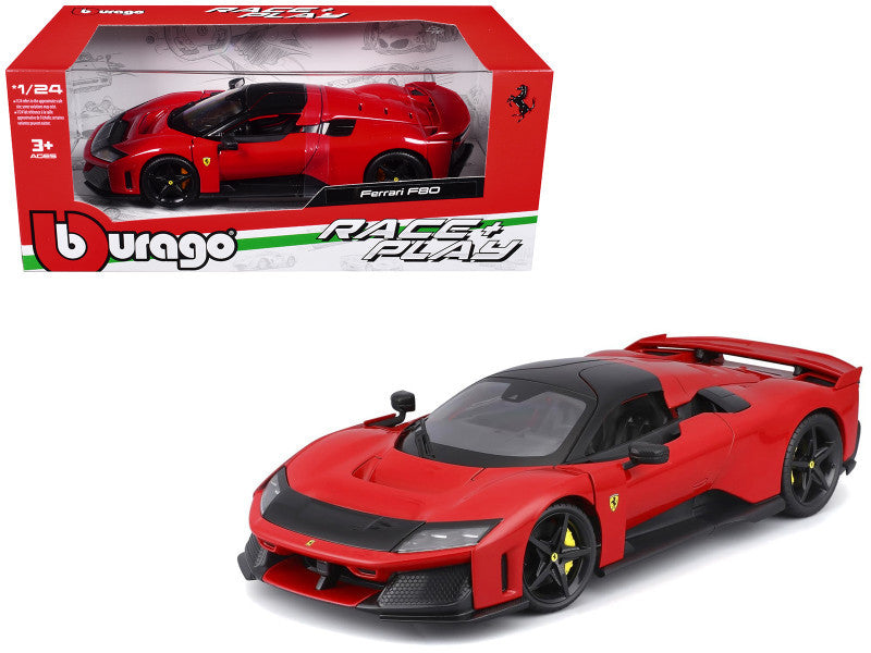 Bburago 1:24 Ferrari F80 2024 – Rouge Corsa – 18-26034RD