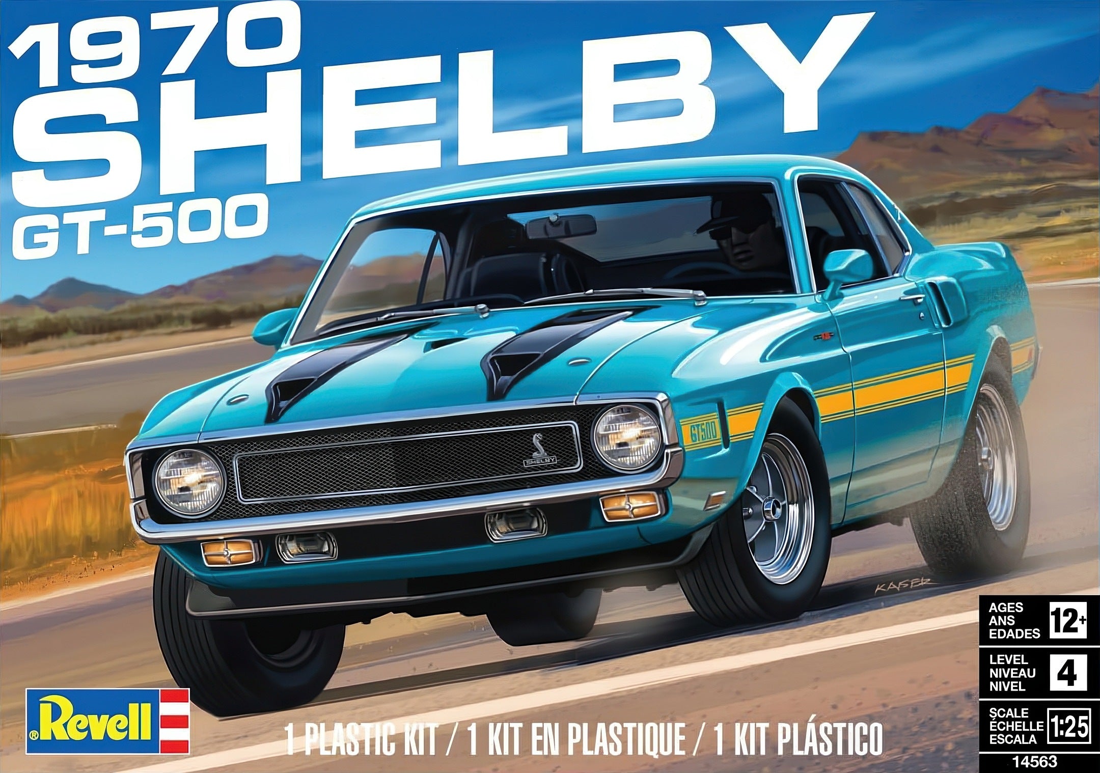 Revell 1970 Shelby GT-500 1/25 Scale Model Kit 14563