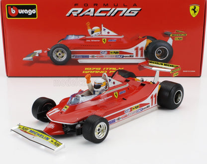 1979 ITALY GRAND PRIX. JODY SCHECKTER F1 FERRARI - F1 312T4 N 11 WINNER.  (WITH PILOT FIGURE) 1979 WORLD CHAMPION