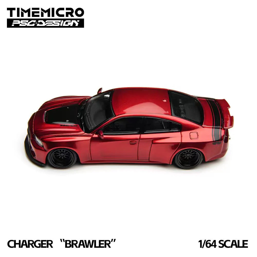 Charger « Brawler » rouge TimeMicro × PSC Design 1:64 TM648204