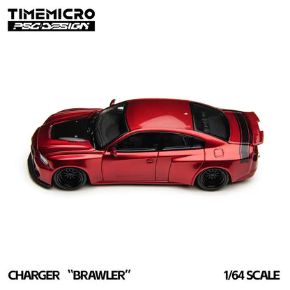 Charger « Brawler » rouge TimeMicro × PSC Design 1:64 TM648204