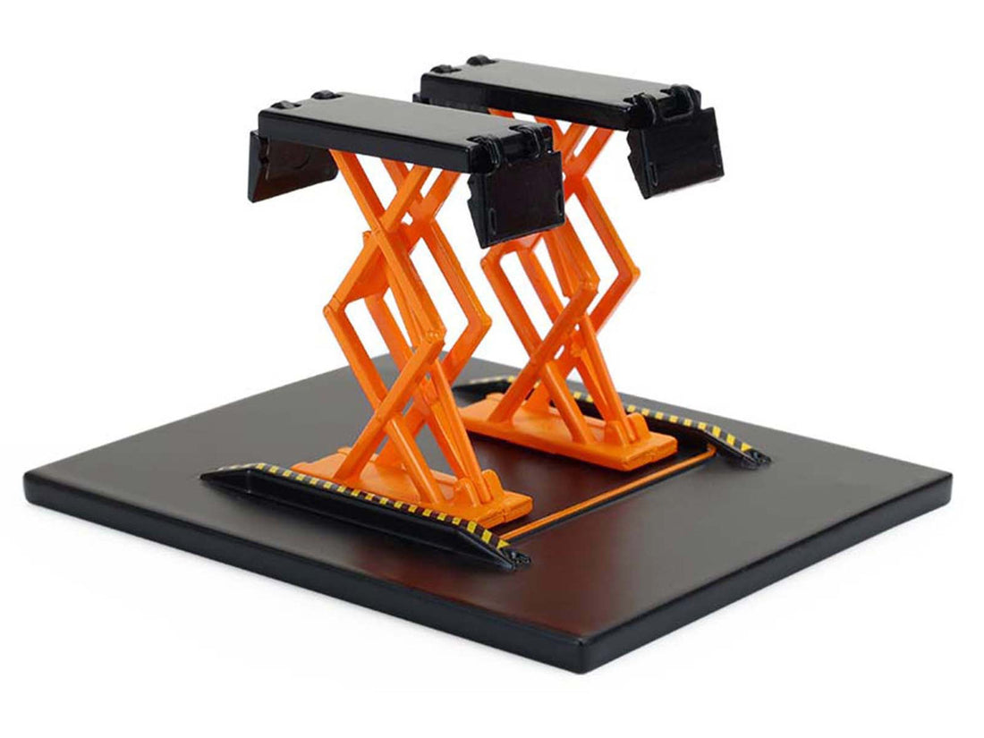 Automotive Double Scissor Lift (Orange and Black)