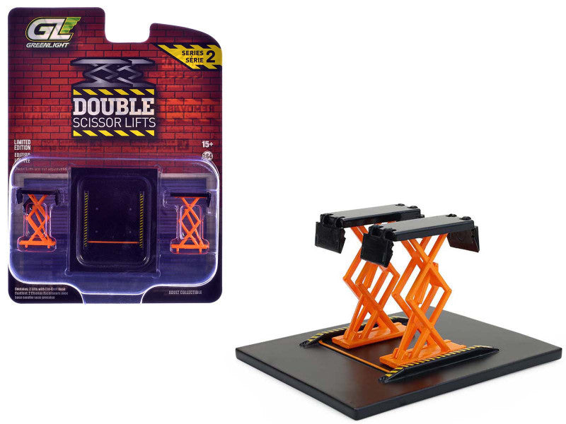 Automotive Double Scissor Lift (Orange and Black)