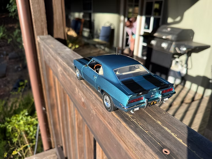 (PRE-ORDER 2027) Digital Pizza 1/18 (by Acme) -1969 Camaro RS Z/28 in Azure Turquoise