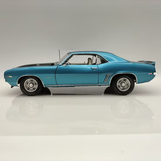 (PRE-ORDER 2027) Digital Pizza 1/18 (by Acme) -1969 Camaro RS Z/28 in Azure Turquoise