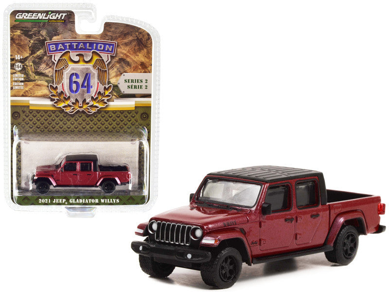 2021 Jeep Gladiator Willys Pickup Truck Snazzberry -"Battalion 64" Series 2