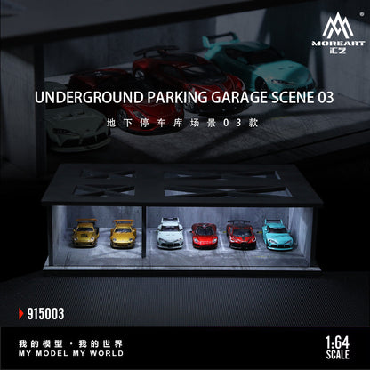 MoreArt Diorama 1:64-Undergroud Parking Garage Scene 03 MO915003