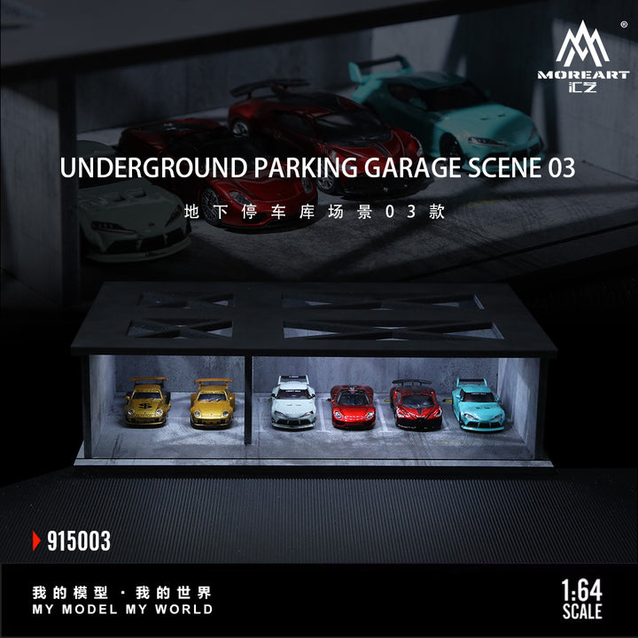MoreArt Diorama 1:64-Undergroud Parking Garage Scene 03 MO915003