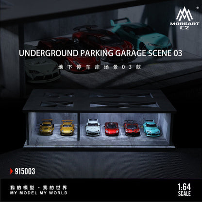 MoreArt Diorama 1:64-Undergroud Parking Garage Scene 03 MO915003