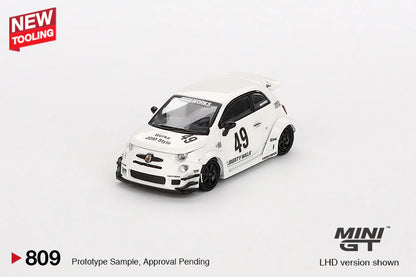MINI GT-LB-WORKS x Abas Works ABARTH 595 Gara White-(MGT00809)