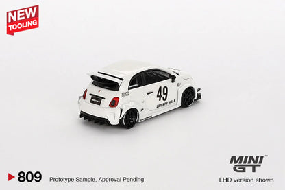 MINI GT-LB-WORKS x Abas Works ABARTH 595 Gara White-(MGT00809)