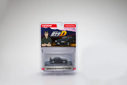 KYOSHO 1:64: Nissan Skyline GT-R (BNR32) RHD (Right Hand Drive) Black &quot;Initial D&quot; Manga