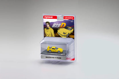 KYOSHO 1:64-Yellow-INITIAL D MAZDA RX-7 (FD3S)