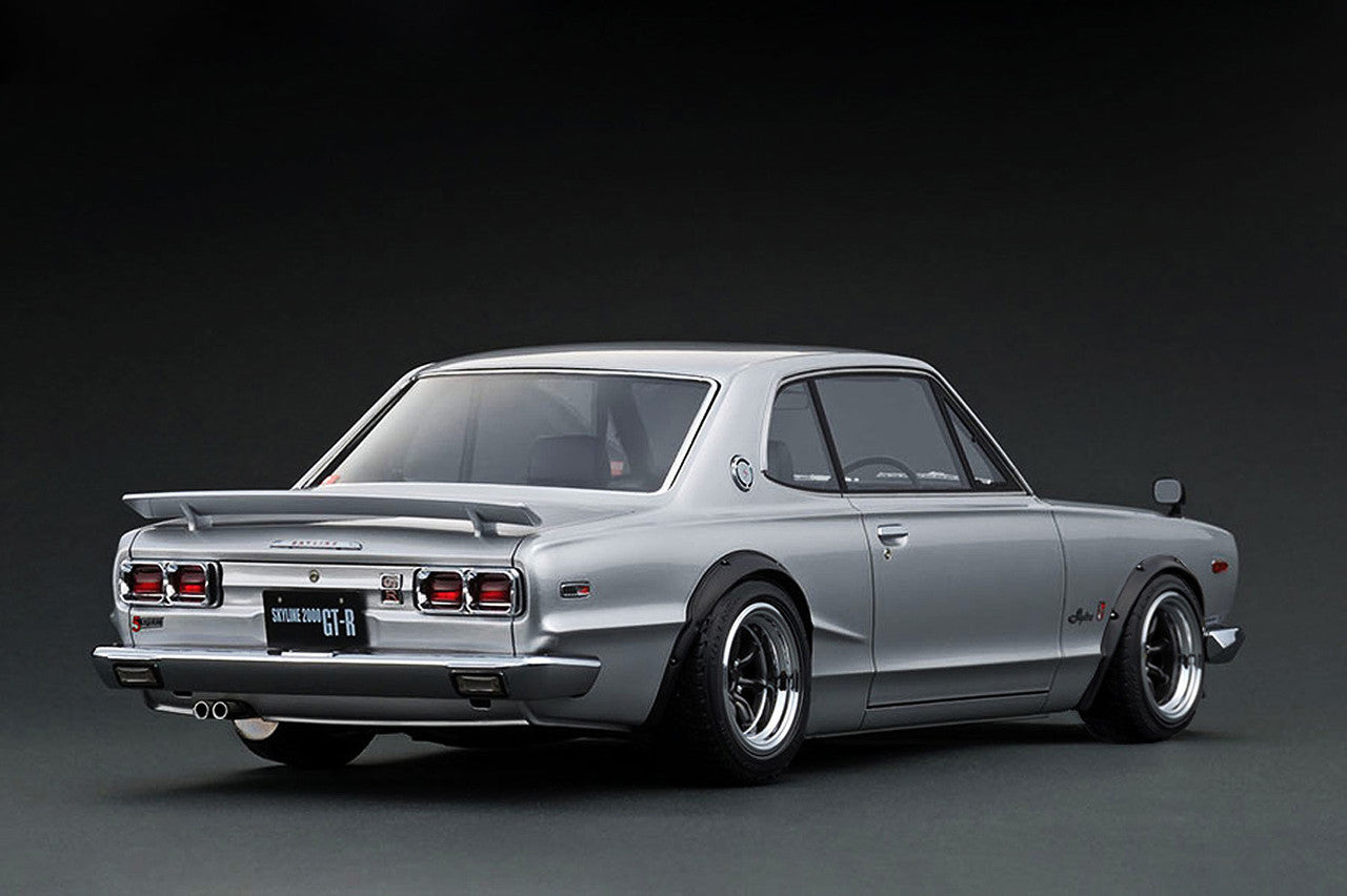 Ignition Model 1:18- Nissan Skyline 2000 GT-R (KPGC10) (Silver) - 3614