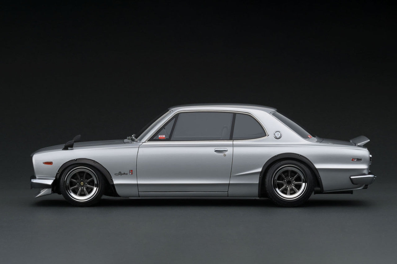 Ignition Model 1:18- Nissan Skyline 2000 GT-R (KPGC10) (Silver) - 3614