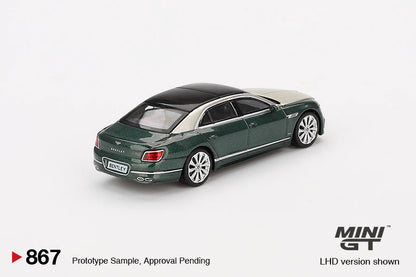 Mini GT- Bentley Flying Spur White Sand Verdant MGT00867