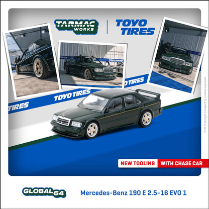 Tarmac Works 1:64, Mercedes-Benz 190 E 2.5-16 EVO 1 TOYO TIRES