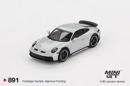 (1 par clent) MINI GT-Porsche 911 Dakar Ice Gray Metallic- (MGT00891)