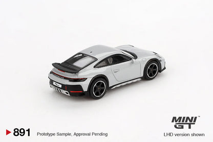 (1 par clent) MINI GT-Porsche 911 Dakar Ice Gray Metallic- (MGT00891)