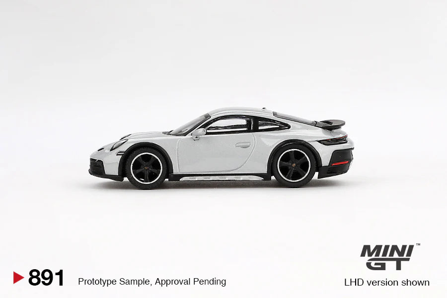 (1 par clent) MINI GT-Porsche 911 Dakar Ice Gray Metallic- (MGT00891)