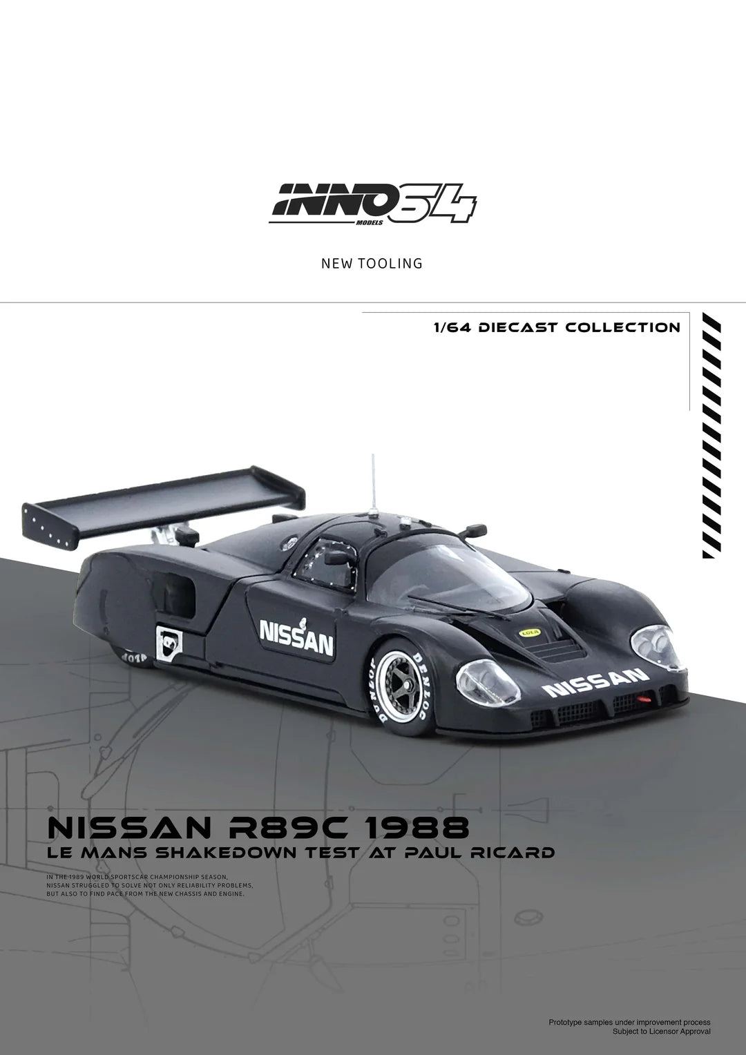 INNO64-Nissan R89C Le Mans Shakedown Test At Paul Ricard 1988 (IN64-R89C-LMT19)