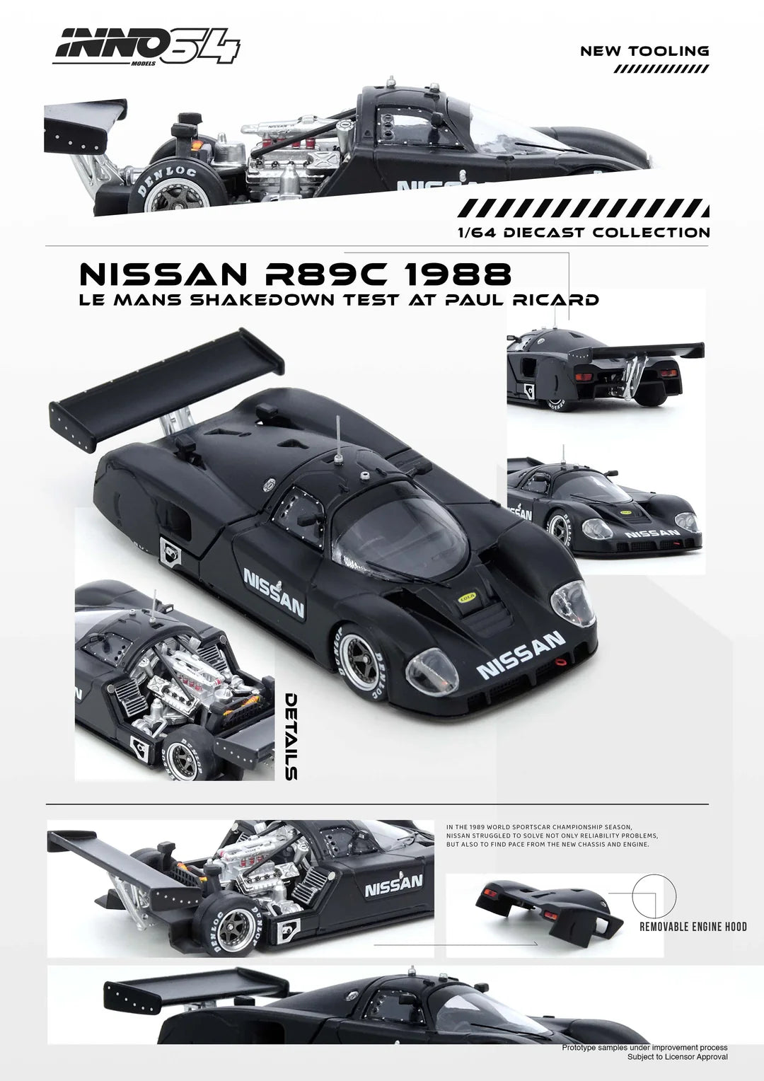 INNO64-Nissan R89C Le Mans Shakedown Test At Paul Ricard 1988 (IN64-R89C-LMT19)