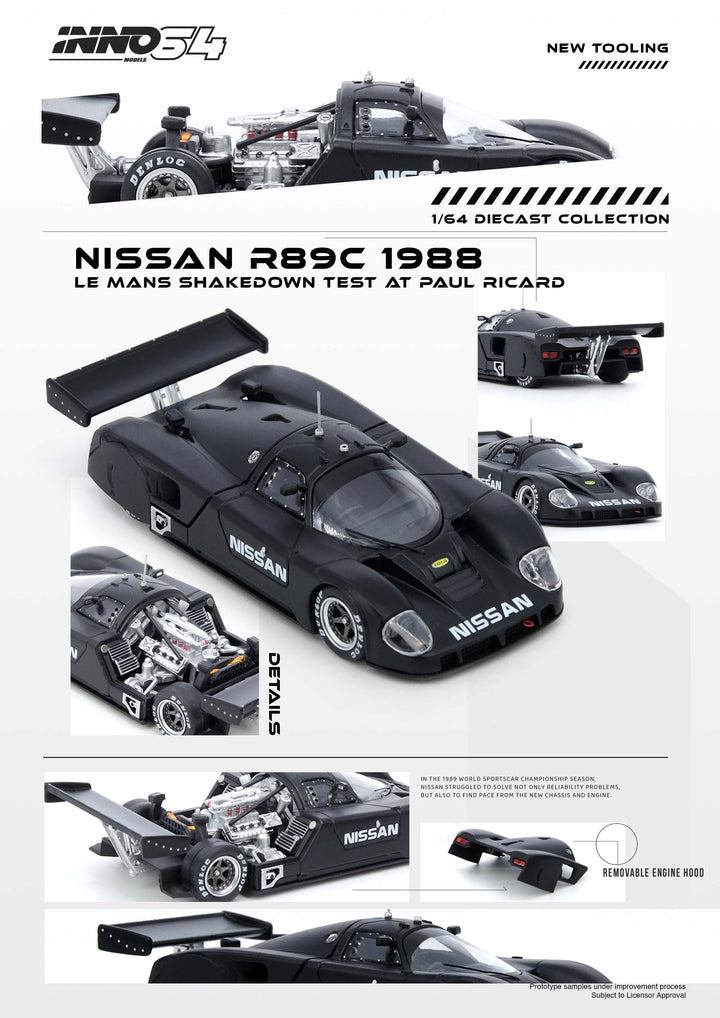 INNO64-Nissan R89C Le Mans Shakedown Test At Paul Ricard 1988 (IN64-R89C-LMT19)