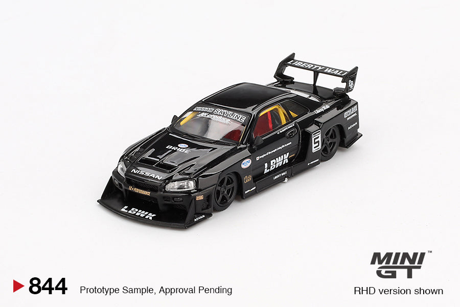 MINI GT-NISSAN LB-ER34 SUPER SILHOUETTE SKYLINE BLACK (MGT00844)
