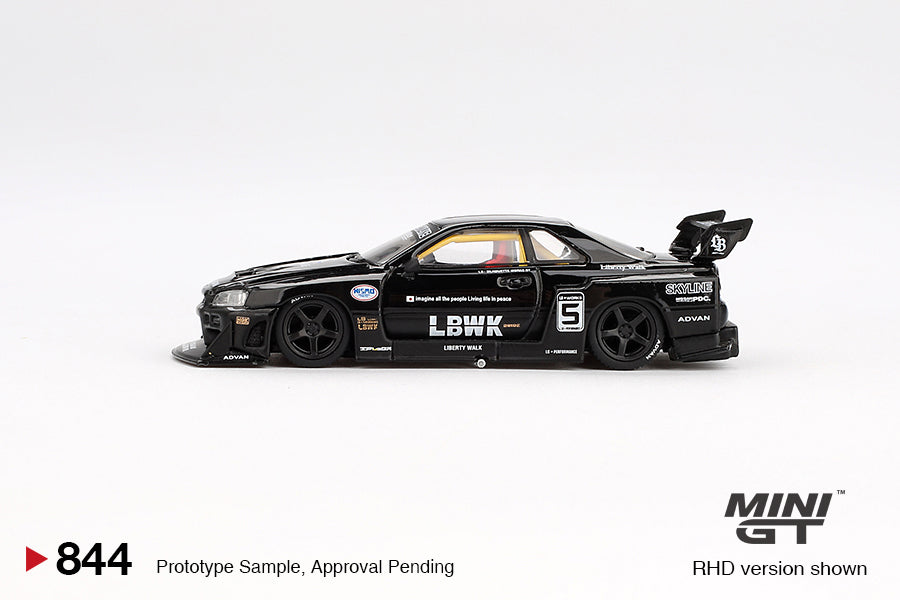 MINI GT-NISSAN LB-ER34 SUPER SILHOUETTE SKYLINE BLACK (MGT00844)
