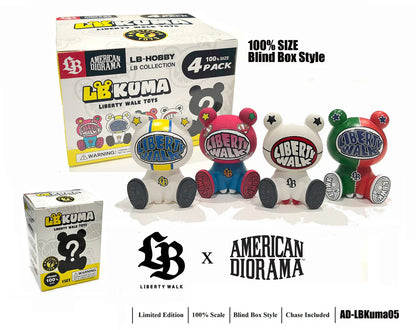 American Diorama - Liberty Walk Kuma 100% Blind Box style