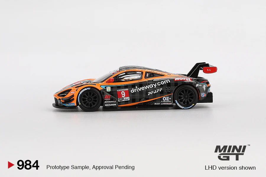 Mini GT-McLaren 720S GT3 Evo Pfaff Motorsports 2024 IMSA Daytona 24 Hrs (MGT00984-BL)
