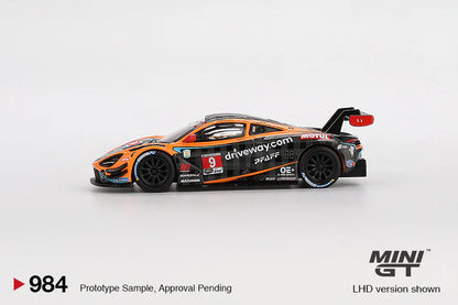 Mini GT-McLaren 720S GT3 Evo Pfaff Motorsports 2024 IMSA Daytona 24 Hrs (MGT00984-BL)
