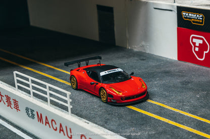 (PRE-ORDER 2025) Tarmac Works 1:64, Ferrari 458 Italia GT3 Red Road64