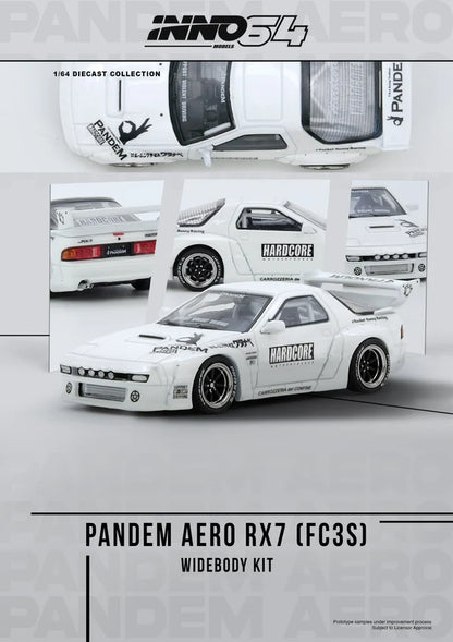 INNO64-MAZDA RX7 (FC3S) "PANDEM AERO" Widebody Kit IN64-RX7FCP-WHI1
