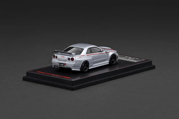 Ignition Model 1/64- Ignition Model 1:64 Nismo R34 GT-R Z-tue Silver IG3840