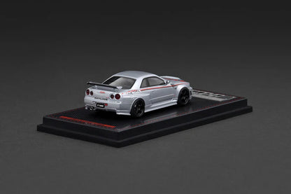Ignition Model 1/64- Ignition Model 1:64 Nismo R34 GT-R Z-tue Silver IG3840