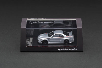 Ignition Model 1/64- Ignition Model 1:64 Nismo R34 GT-R Z-tue Silver IG3840