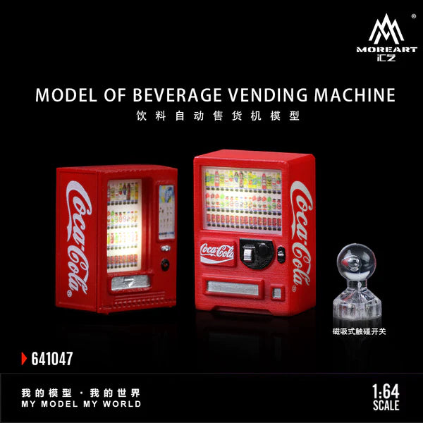 MoreArt 1:64 Model of Beverage Vending Machine Coca Cola MO641047