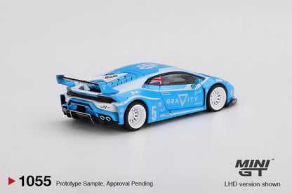 (PRE-ORDER 2025) Mini GT- LB★WORKS Lamborghini Huracán GT GRAVITY – Blue MGT01055