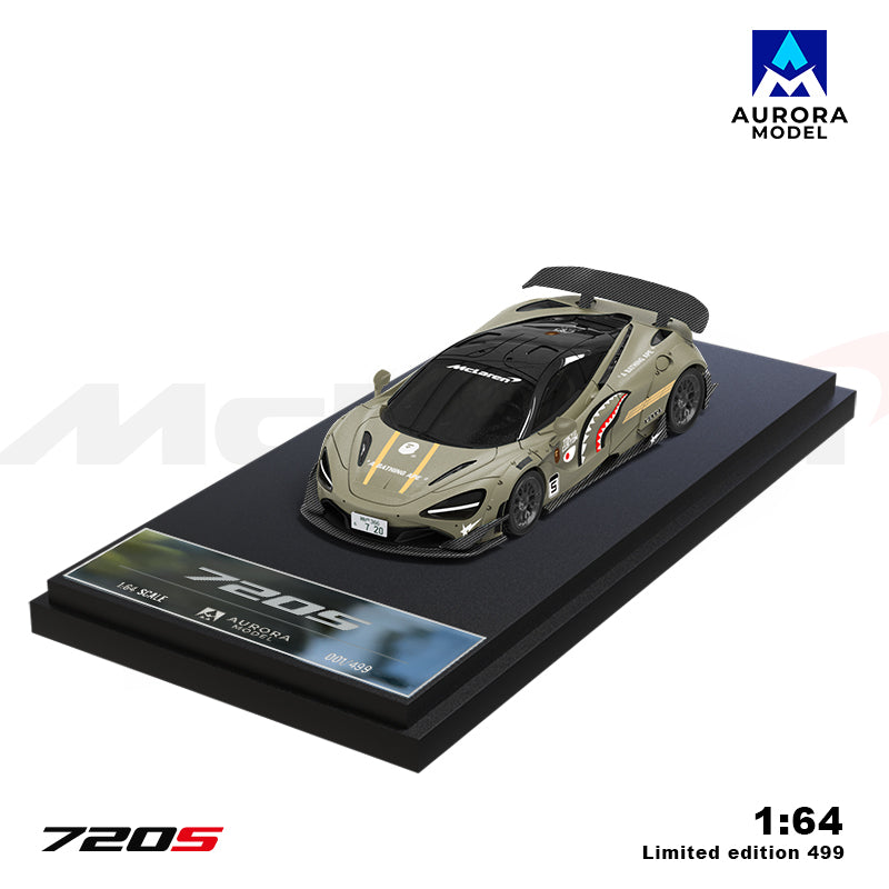 AURORA MODEL 1/64- McLaren 720S Shark AM800401