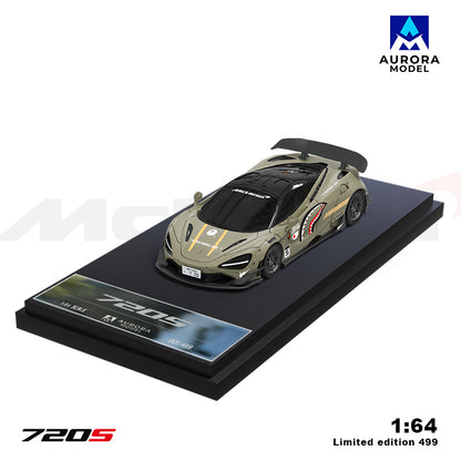 AURORA MODEL 1/64- McLaren 720S Shark AM800401