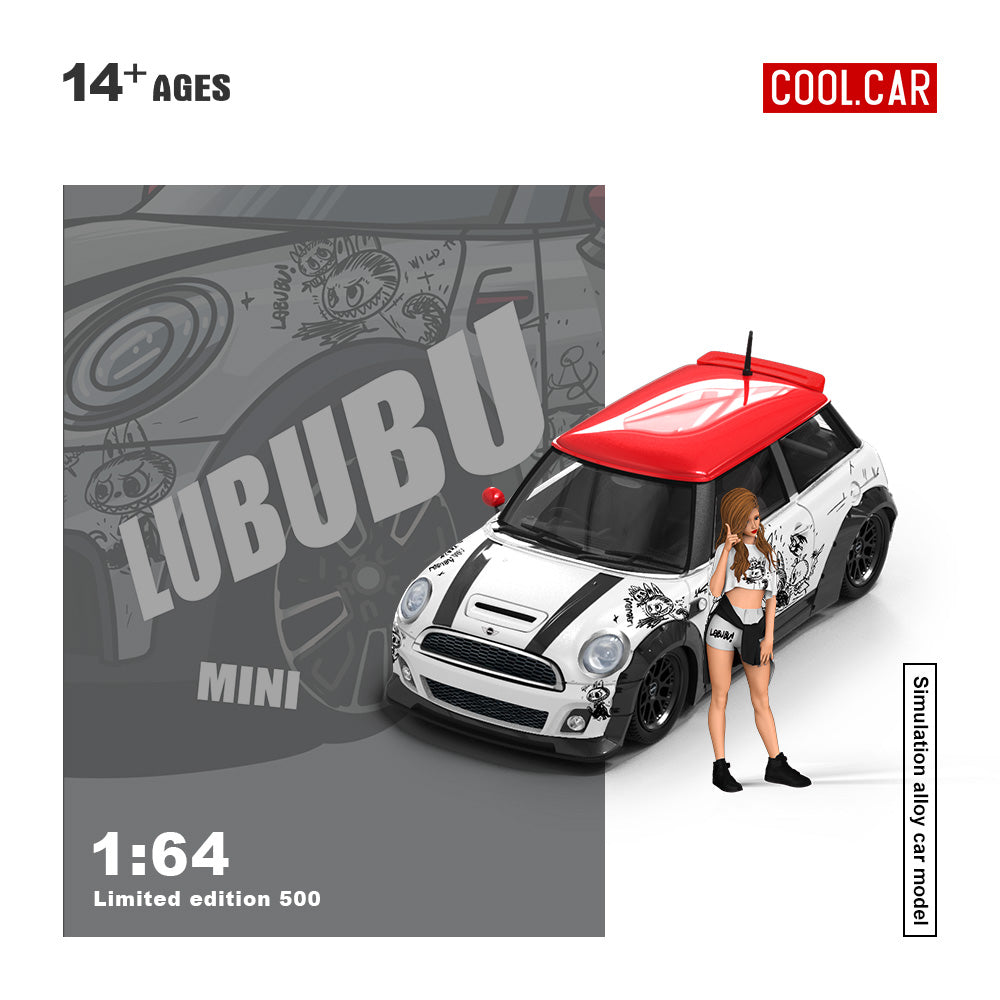 CoolCar 1:64- BMW Mini Cooper w/Figurine- LUBUBU  CC643641-1