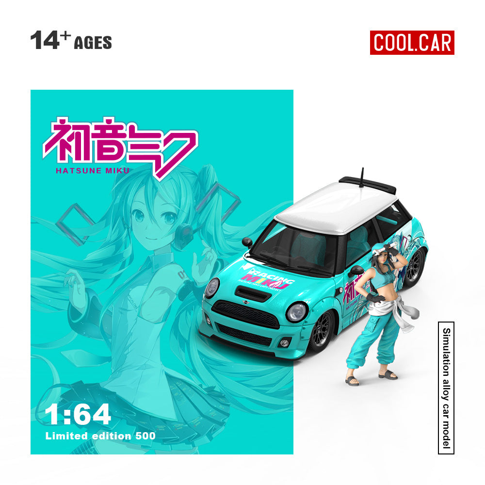 CoolCar 1:64- BMW Mini w/Figurine- Hatsune Mika  CC643642-1