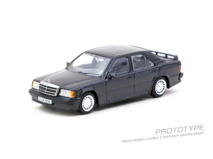 TARMAC WORKS GLOBAL64 1/64-Mercedes-Benz 190 E 2.3-16 Blue-Black metallic T64G-047-BK