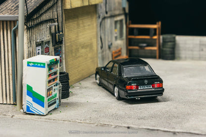 TARMAC WORKS GLOBAL64 1/64-Mercedes-Benz 190 E 2.3-16 Blue-Black metallic T64G-047-BK