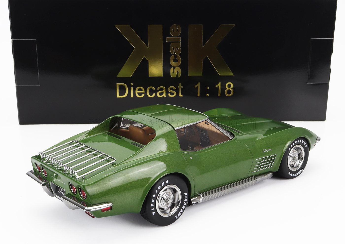 CHEVROLET -  1972 CORVETTE C3 - WITH REMOVABLE ROOF PARTS (Green)