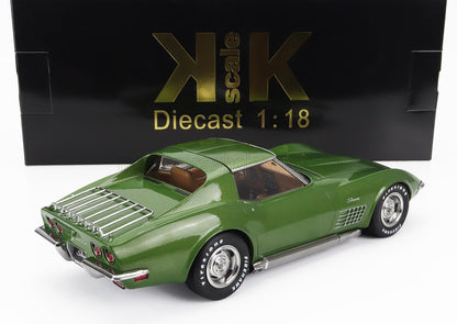 CHEVROLET -  1972 CORVETTE C3 - WITH REMOVABLE ROOF PARTS (Green)